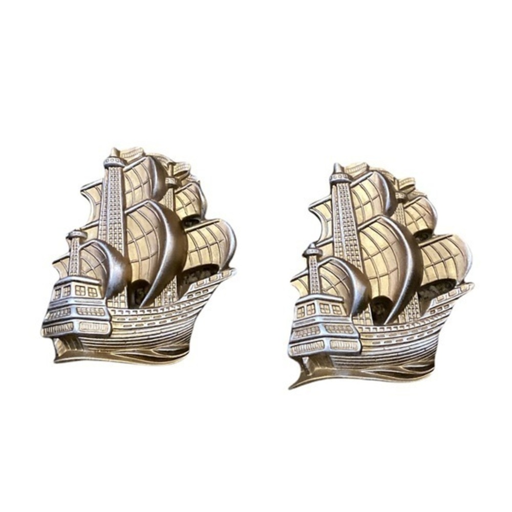 Vintage Chalkware Ship Wall Art From Miller Studios‎